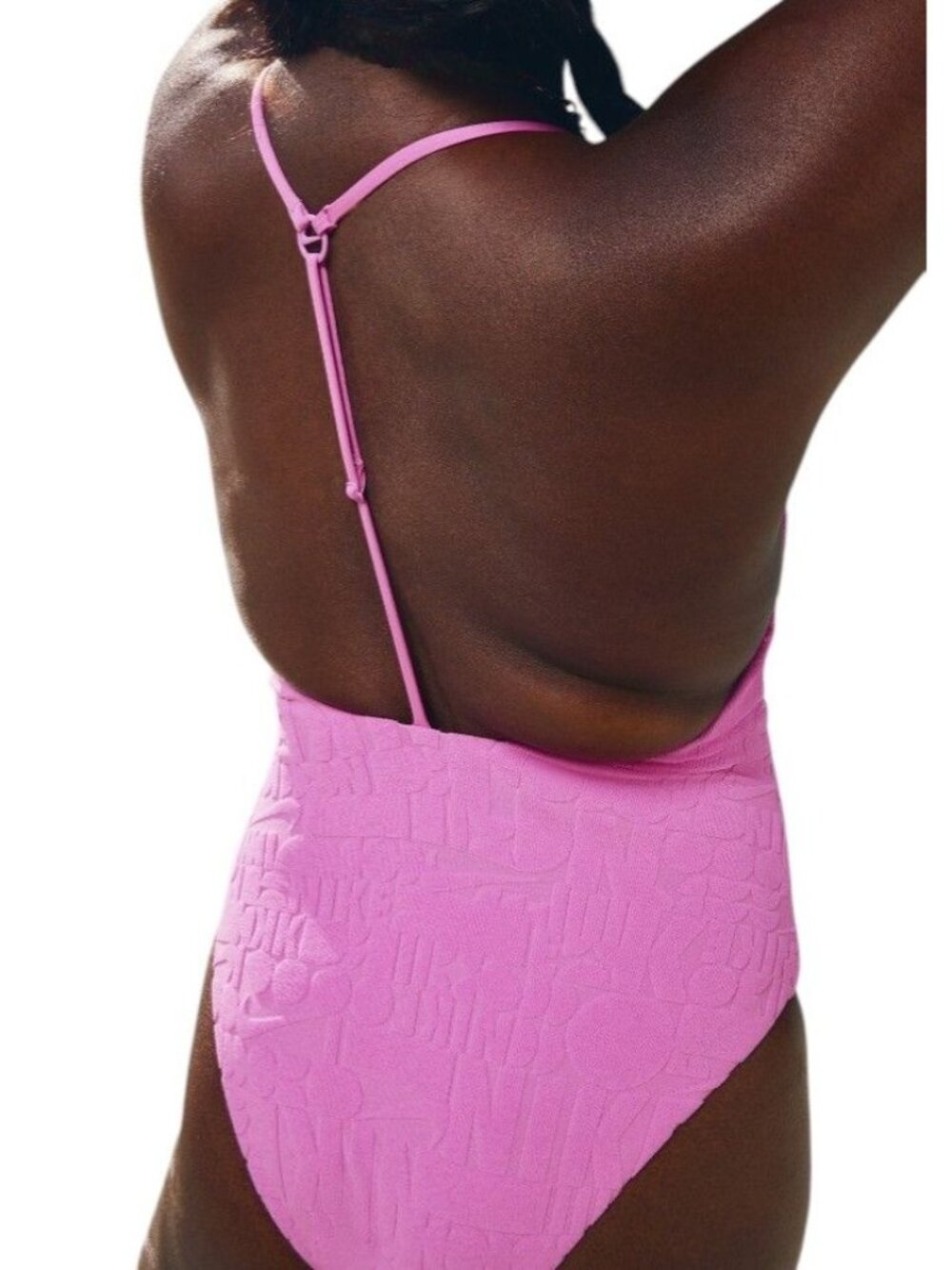 Nike Swim Pink Retro Flow T-Back One-Piece NESSE244-652 Women's M NEW with Tags - Picture 8 of 13